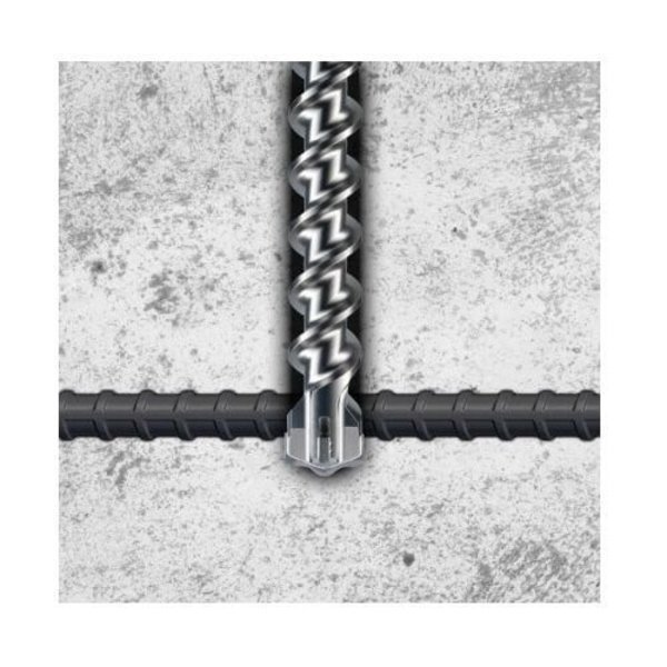Lackmond Beast Masonry Drill, 1316 in, 21 Overall Length, 17 Cutting Depth, 4 Flutes, Spiral Flute, 17 Fl SDSMAX4131617